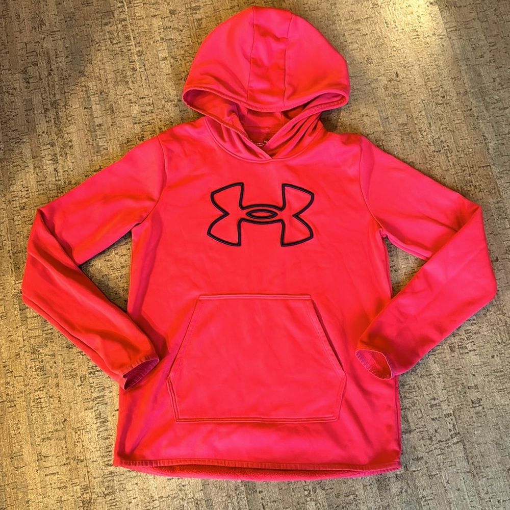 Red Under Armour hoodie